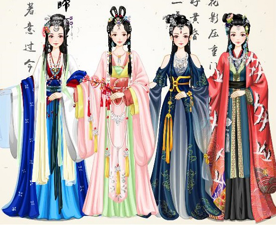 Nine Songs - Chinese dress up game