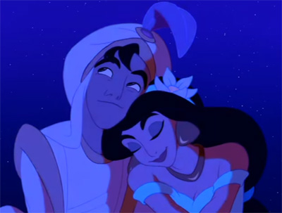 Aladdin and Jasmine in love