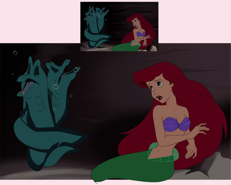 Disney Study: Ariel and the eels