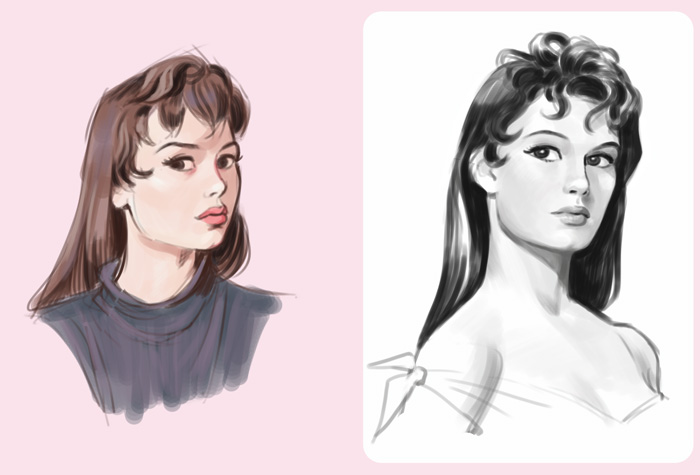 Brigitte Bardot portrait study