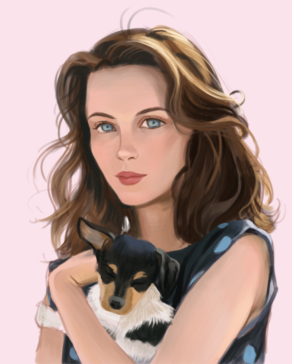 Portrait study Emmanuelle Beart