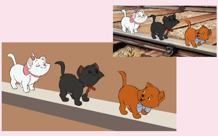 Aristocats Kittens Disney Study