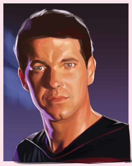 Portrait Will Riker Star Trek TNG