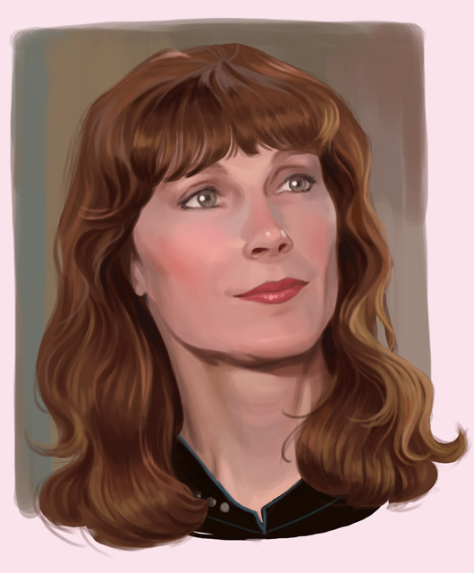 Portrait Beverly Crusher Star Trek TNG