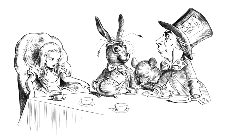 Alice in Wonderland, Mad Hatter, March Hare
