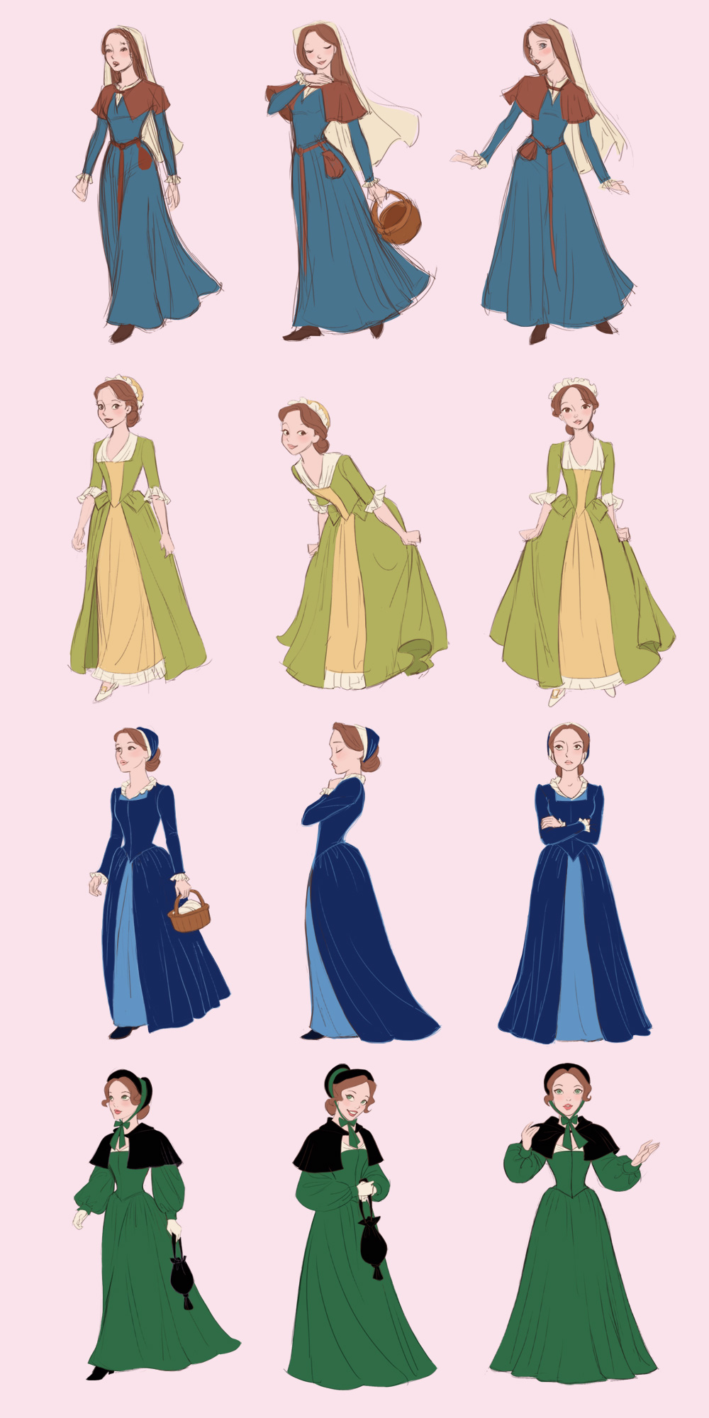 Sketches English lady