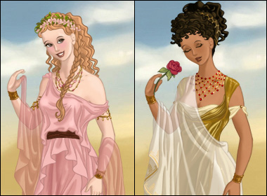 Roman lady deals dress up
