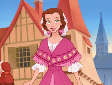 Belle inspired dress up game