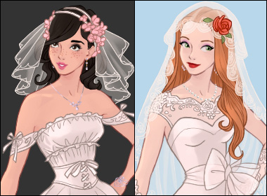 Ariel in Wedding Dress Design dress up game