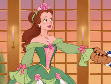 Beauty and the Beast inspired dress up game