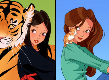 Pet tiger or pet kitten